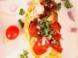 Mushroom and grape tomato bruschetta