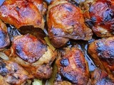 Baked chicken adobo