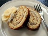 Banana roulade with Cheesecake Filling