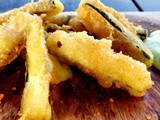 Beer battered zucchini sticks