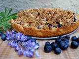 Blueberry shortbread crumble