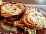 Cheesy garlic butter potato stacks