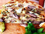 Grilled steak quesadillas