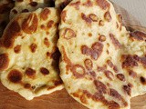 Homemade naan