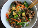 Korean beef rice bowl