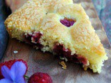 Raspberry buttermilk cake