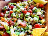 Shrimp avocado salsa