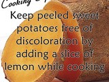 Tuesday Tip: Prevent Discoloration in Sweet Potatoes