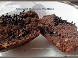 Almond Meal & Banana Muffins~ Eggless Baking