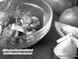 Black & white Wednesday with Cauliflower in Tomato Gravy
