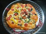 Whole Wheat Flour Thin Crust Pizza