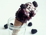 2-Ingredient Blackberry Ice Cream