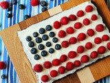 4th of July Brownie Tart