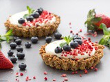 Berry and Mascarpone Granola Tarts