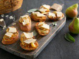 Bruschetta with Caramelised Pears & Grana Padano Riserva