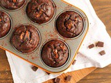 Double Chocolate Banana Bread Muffins