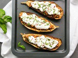 Easy Moussaka Stuffed Eggplants