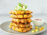 Gordon Ramsay inspired Sweetcorn Fritters with Yogurt dip