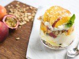 Granola Nectarine Yogurt Parfait