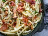 Pasta with Chanterelle Mushrooms and Prosciutto