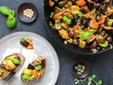 Sicilian Aubergine Caponata {Vegan+gf}