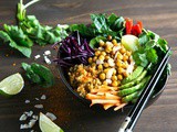 Spicy Chickpea Freekeh Buddha Bowl