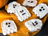 Spooky Ghost Vegan Bounty Bars