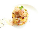 Sriracha King Prawns with Mango Salsa