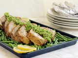 Turkey Roulade with Basil Pea Pesto