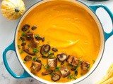 Vegan Pumpkin Soup with White Beans