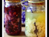 Key Lime Pie and Blueberries and Cream Vodka Infusions