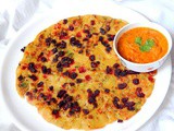 Ata Chakuli Pitha | Wheat Flour Crepe with Beetroot toppings