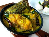 Macha besara tarkari, rohu fish curry with mustard paste