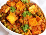 Matar Paneer Recipe | Green Peas & Cottage Cheese Curry