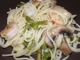 Shrimp and Asparagus Pasta