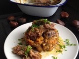 Lamb Roast with Pumpkin, Apple & Chestnut “Rough” Mash