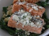 Salmon, Asparagus and Orzo Salad with Lemon Dill Vinaigrette