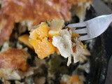 Skillet Chicken Pot Pie with Butternut Squash and Kale