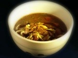 Low carb beef & noodle soup