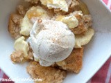 Apple cream cheese cobbler