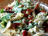 Bacon artichoke pasta salad