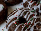 Baked chocolate donuts