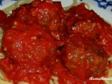 Baked meatballs for spaghetti or appetizers