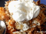 Banana cobbler crisp