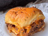 Beef and cheddar sliders