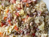 Black-eyed pea pasta salad