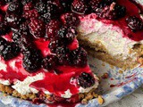 Blackberry cheesecake