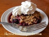 Blackberry crumble