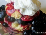 Blueberry shortcake