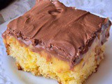 Boston cream poke cake